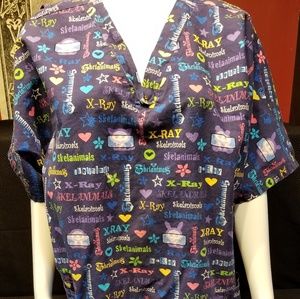 Skelanimals Scrub Top